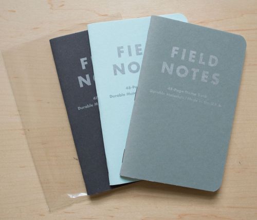 Field notes - just below zero - spring 2009 / 2010 - set of 3 for sale