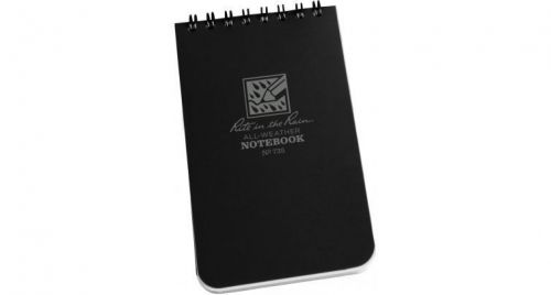 &#034;Rite in the Rain&#034; Black Weatherproof Shirt Pocket Spiral Notebook - 735