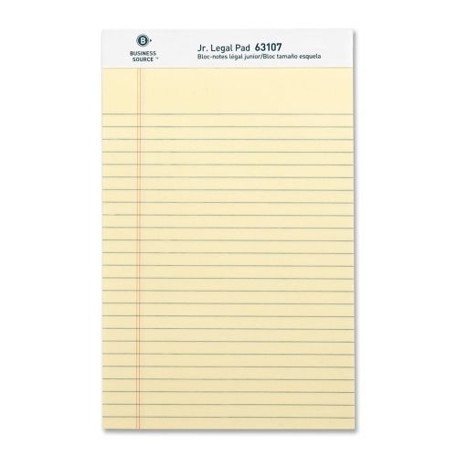 Business Source Legal Ruled Pad -50 Sht -Jr. Legal Ruled-8&#034;x5&#034;-12/PK - BSN63107