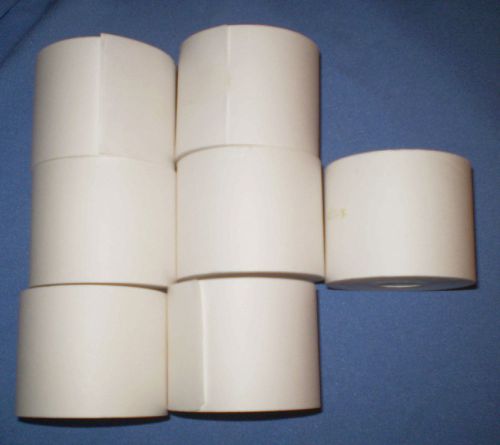 2.25&#034; wide White Adding Machine Cash Register Tape: 7 rolls