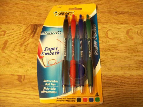 Bic corporation atlantis ballpoint pens (set of 4)  nip! for sale