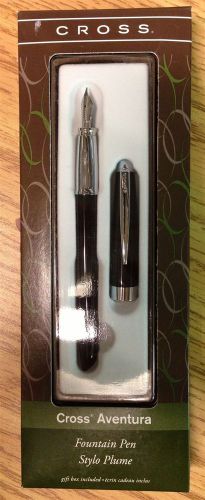 CROSS AT0156S-1MS Aventura Fountain Pen Black NEW