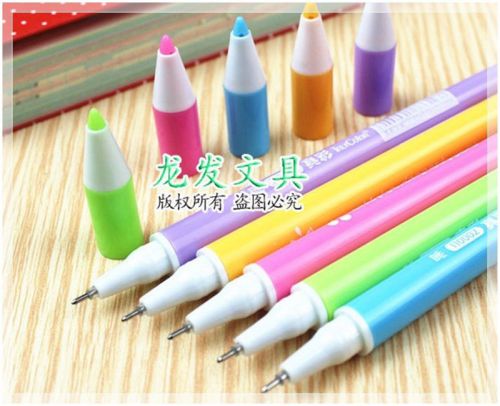 Chopsticks gel pen 0.38 mm. (black ink) 5 pcs.