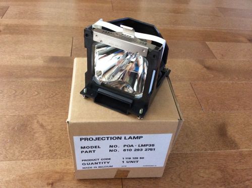 Poa-lmp35 / 610-293-2751 replacement lamp w/ housing for sanyo projectors - new! for sale