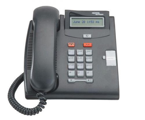 FULLY REFURBISHED NORTEL NORSTAR T7100 SINGLE LINE DISPLAY PHONE (CHARCOAL)