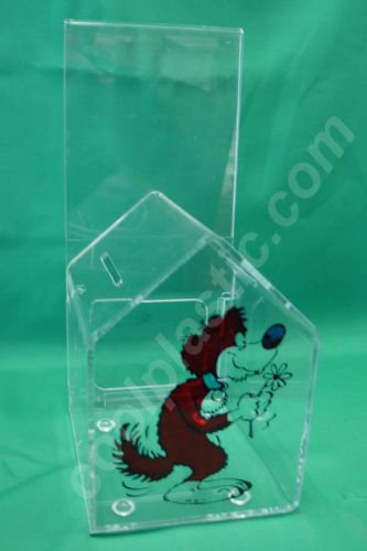 donation box humane society &amp; animal rescue donation box acrylic F1 donation box