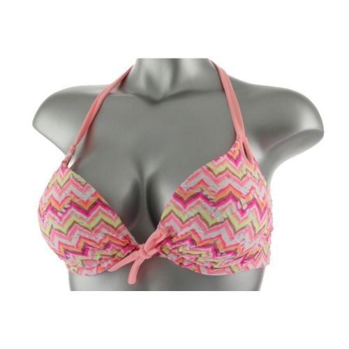 Victorias Secret Crochet ZIG ZAG Gorgeous BIKINI TOP 36DD swimsuit very sexy