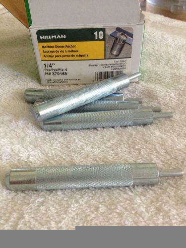 5-Hillman Fastener Machine Screw Anchor Tool. 1/4&#034;. H#370168