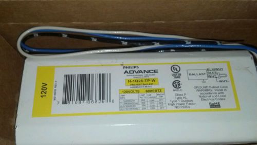 PHILIPS ADVANCE H1Q26TP-W CFL Ballast,Magnetic,26W,120V