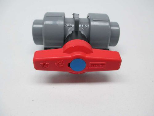 NEW SPEARS 1839-005C VITON 235PSI CPVC THREADED 1/2IN NPT BALL VALVE D364966