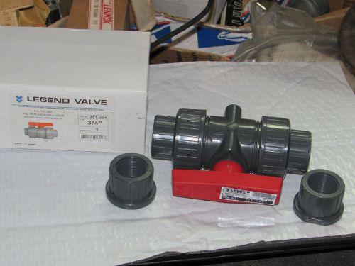 LEGEND VALVE T/S-603 TRUE UNION BALL 3/4&#034;150PSI WOG@73F NPT/GLUE ENDS