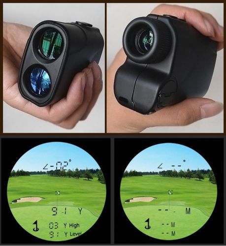 1200M/Y Golf hunting laser rangefinder Angle Height Finder w/ Slope Pinseeker