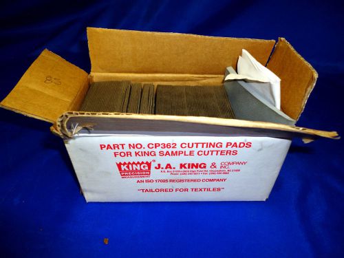 J.A KING SAMPLE CUTTER PADS Part no. CP362 qty. 85