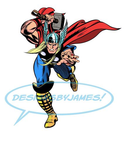 Mighty Thor Vector Art