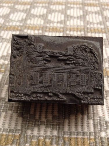 VINTAGE LETTERPRESS |  QUAINT HOUSE CABIN | PRINT BLOCK