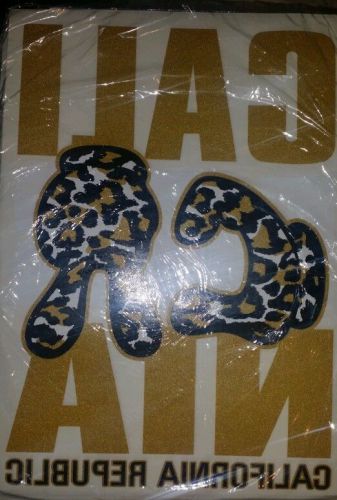 California Republic Gold Mickey Hands  Plastisol Heat Transfers - 3 PK