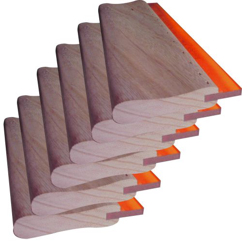 6 pcs 13&#034; 33cm silk stencil printing squeegee wood screen ink scraper 007307 for sale