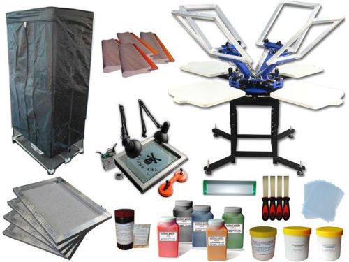 Assembly Drying Cabinet Simple UV Exposure Unit 4 Station 4 Color Press Package