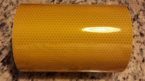 3M 6 &#034; x 25&#039; High Intensity Reflective Flexible Yellow Sheeting