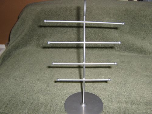 earring jewelry display stand silver NEW