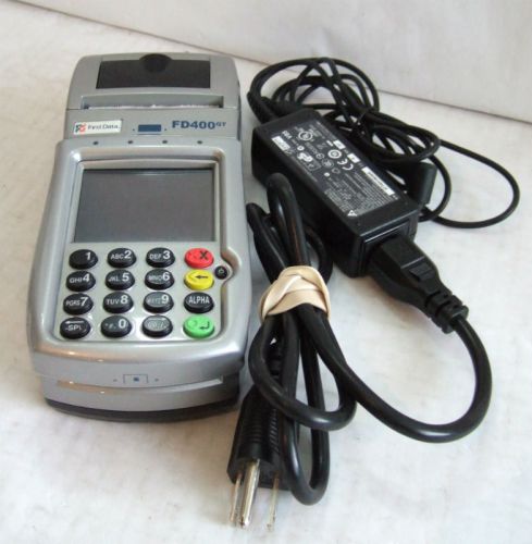 First Data FD400-GT Credit Card Terminal in original box.     GUARANTEED.