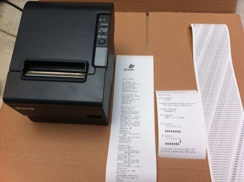 Epson tm-t88iv usb port thermal printer.power supply included for sale