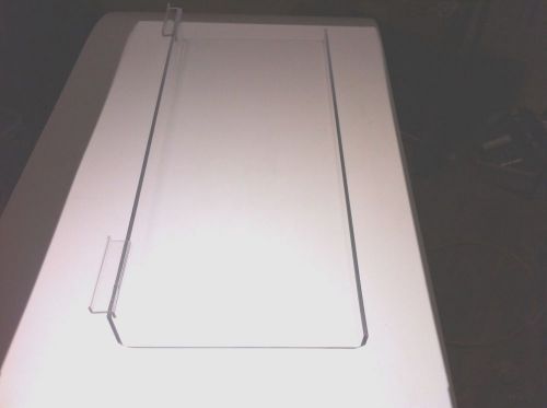 1 Each 12&#034; x 8&#034; Acrylic Slatwall  Shelf with 1&#034; lip  3/16&#034; Non-glare