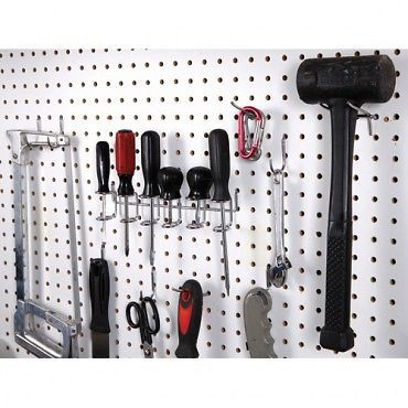 PEG BOARD &amp; HOOK KIT- PEGBOARD GARAGE TOOL STORAGE 50pc