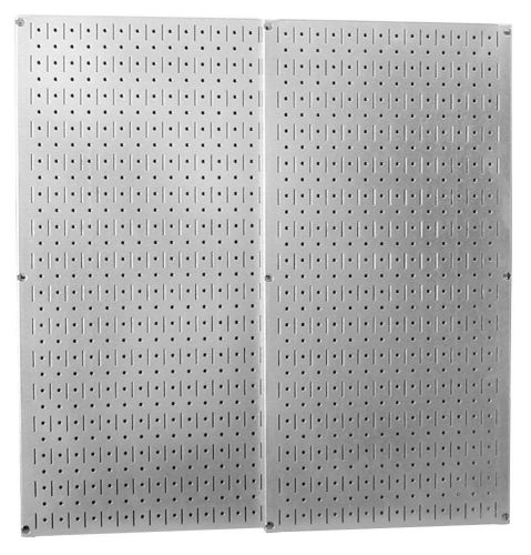 Galvanized Steel Pegboard Storage Organize Wall Control Display Garage Workshop