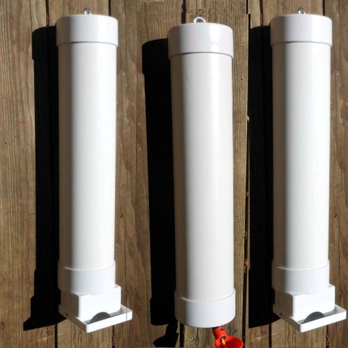 All-in-One Waterer &amp; 2 Feeder Set chicken drinker cups Tube poultry system BIN