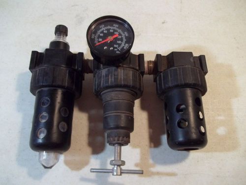 Speedaire 3jv07 air compressor regulator combo used for sale