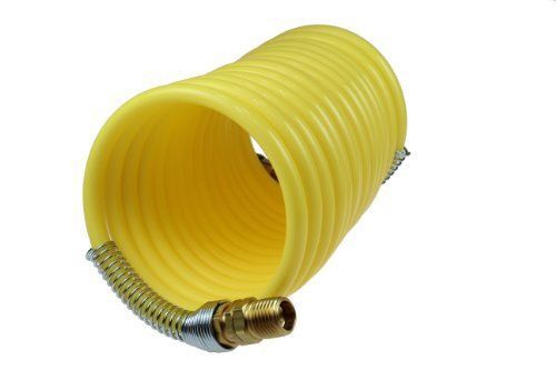 Coilhose Pneumatics N12-25 Coiled Nylon Air Hose  1/2-Inch ID  25-Foot Length wi