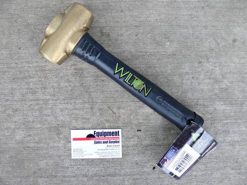 WILTON Unbreakable Handle, 12&#034; BASH Brass Sledge Hammer, 4 Lb. Head