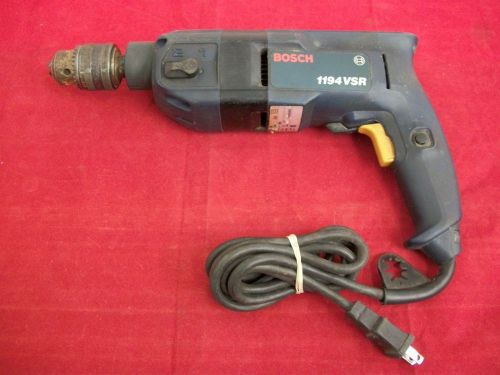 Tested &amp; Working- Bosch 1194VSR 1/2-Inch VSR Hammerdrill