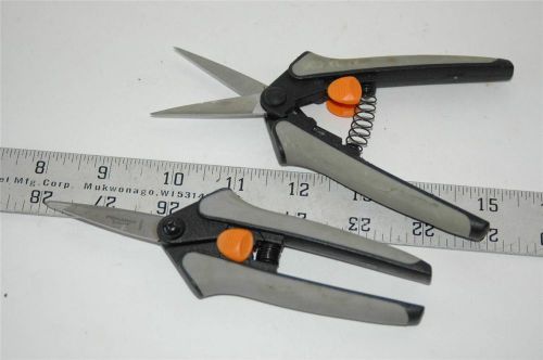 2 fiskars 6&#039;&#039; softouch micro-tip pruning snip aviation tool exc cond for sale