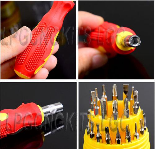 31 in 1 Precise Manual Screw Driver Tool Set CRV BITS