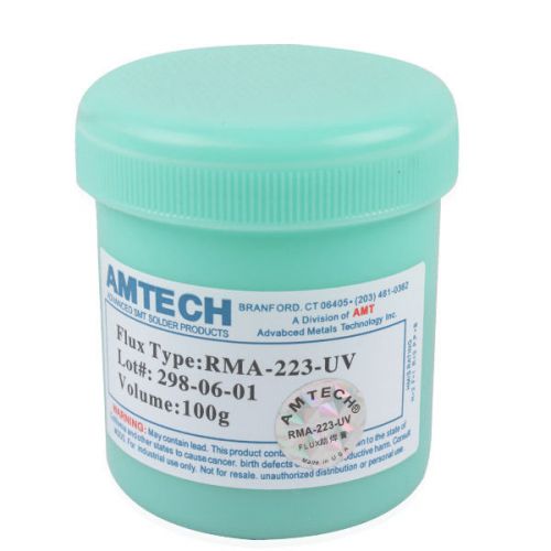 100g bottle amtech rma-223-solder uv smt bga pcb reballing repair flux paste new for sale