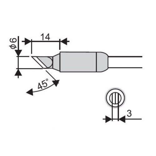 Soldering Iron Tip Goot RX-85HRT-6K