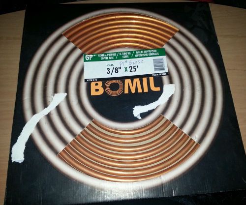 General-Purpose Copper Tubing 3/8&#034;ODX25&#039; COPPER COIL  NEW FREE SHIPPING