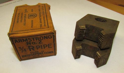 Armstrong 3/4&#034; pipe threader dies no 2 usa for sale