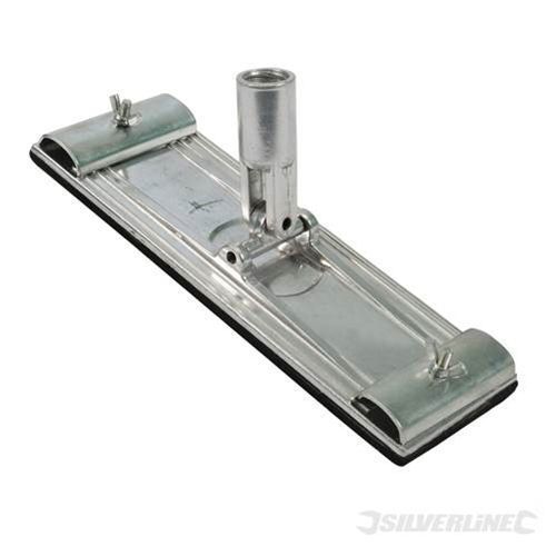 Silverline 235Mm X 80Mm Die Cast Aluminium Swivel Pole Sander &amp; Securing Clamps