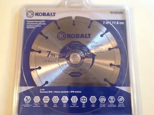 Kobalt 7 in Segmented Diamond Saw Blade 0195948, Brand new in package