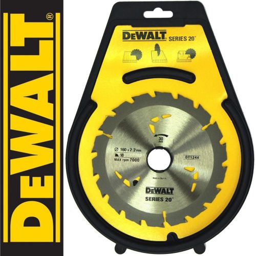 DEWALT DT1244 SERIES 20 160MM NAIL CUTTING TCT CIRCULAR SAW BLADE 160 x 30 18T