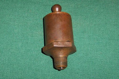 VINTAGE BRASS DRIP OILER, MARKED PC #5..IXL...HIT &amp; MISS ENGINE PARTS