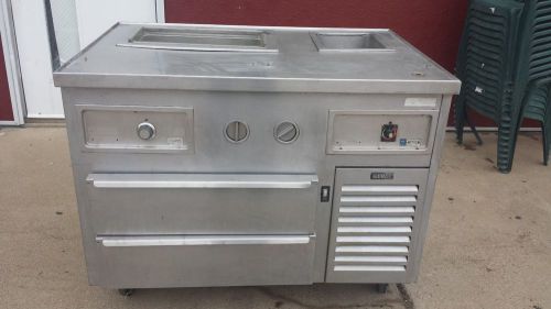 KAIRAK KRES-48S PREP STATION W/ REFRIGERATION FOOD WARMER