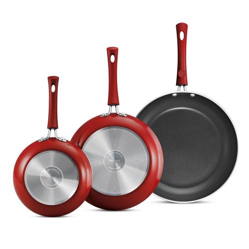 New ! Daily Chef 3 Pk. 8&#034; 10&#034; 12&#034;  Fry Pans •Heavy-gauge aluminum construction