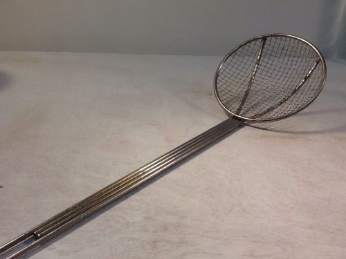 Commercial 6&#034; round screen mesh skimmer strainer ladle