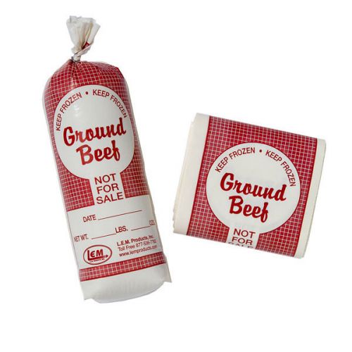 100 - 2# Ground Beef Bags Hamburger Meat Chubs