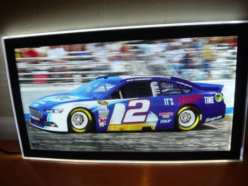 Miller lite brad keselowski #2 nascar led lighted motion signs new for sale