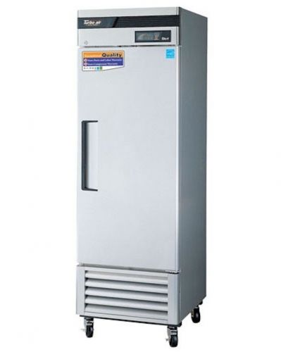 New turbo air 23 cu ft super deluxe ss solid door reach in refrigerator-1 door! for sale